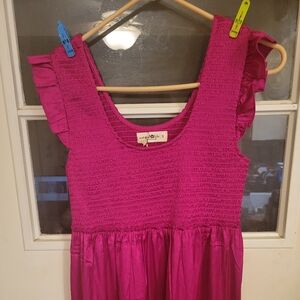 Natural Life Smocked Dress sz Small